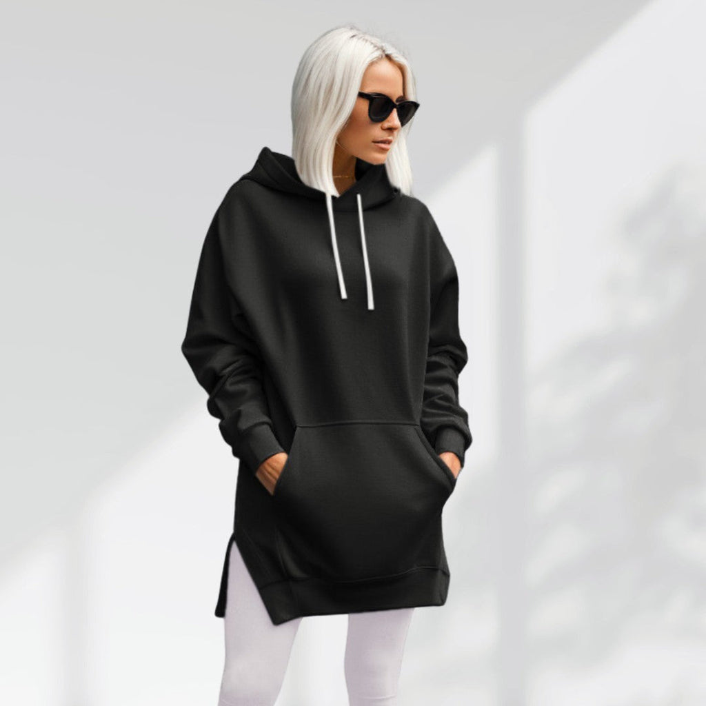 Women’s Oversized Sweatshirt Dress – Soft Lined Autumn Casual Cozy Style