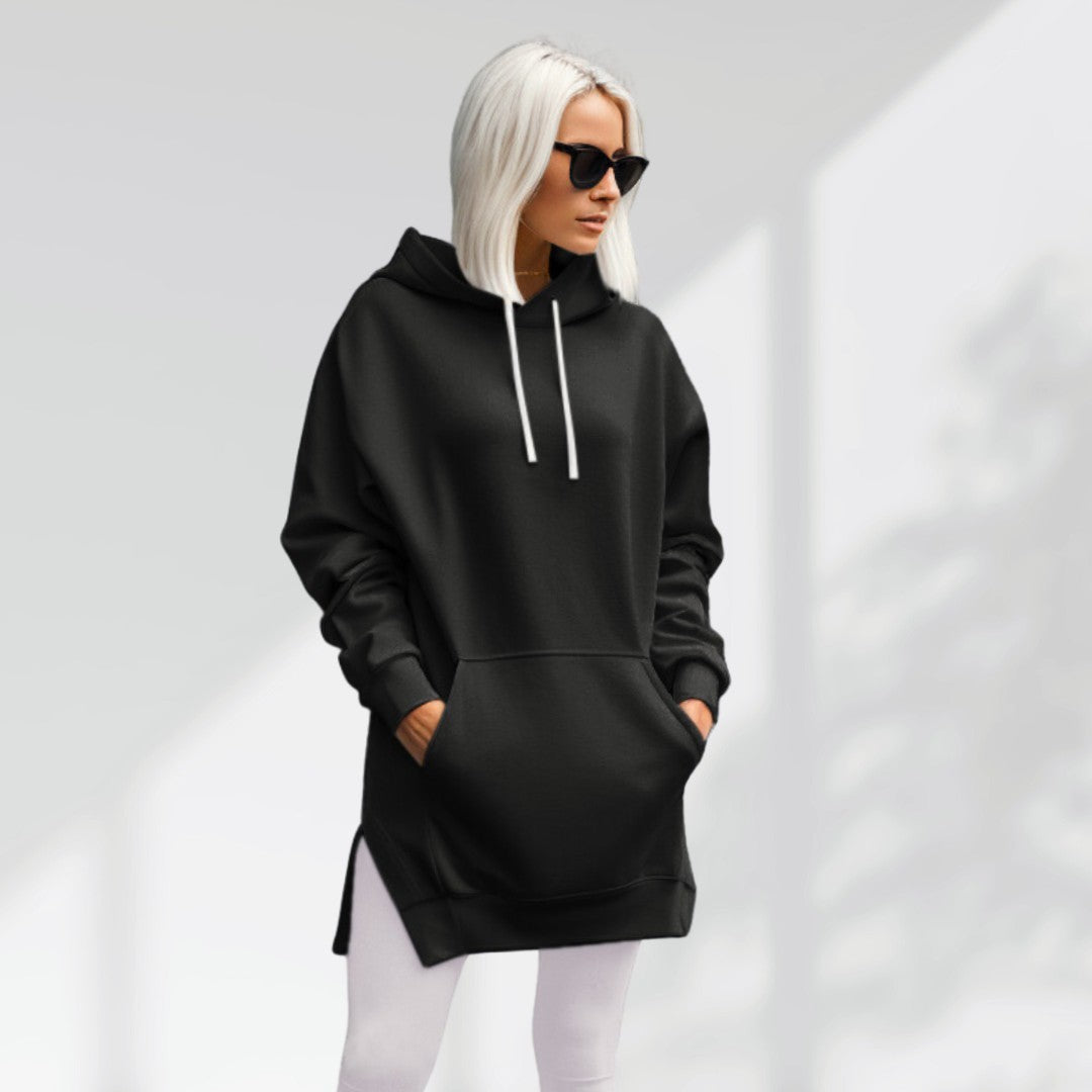 Women’s Oversized Sweatshirt Dress – Soft Lined Autumn Casual Cozy Style