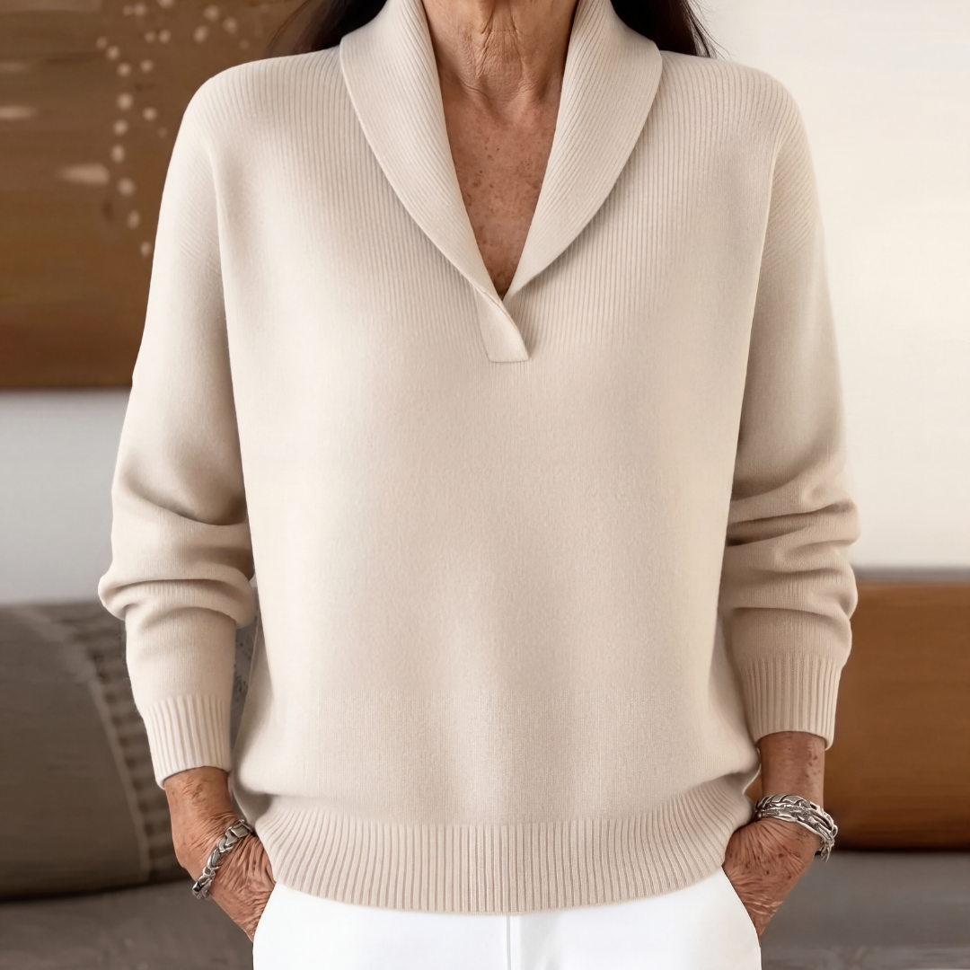 Clarissa V-Neck Jumper - Flattering and Comfortable
