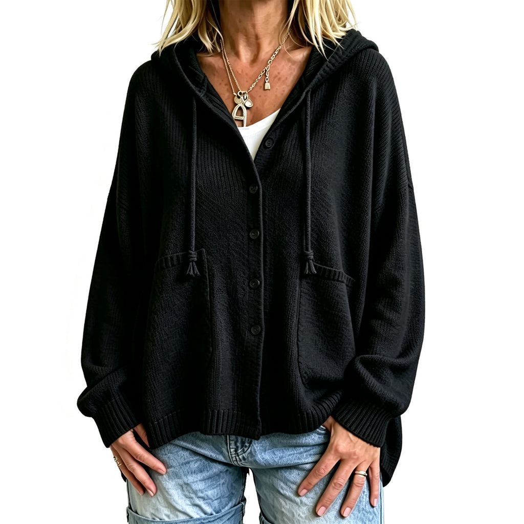Cropped Hooded Top With Drawstring - Sporty and Casual