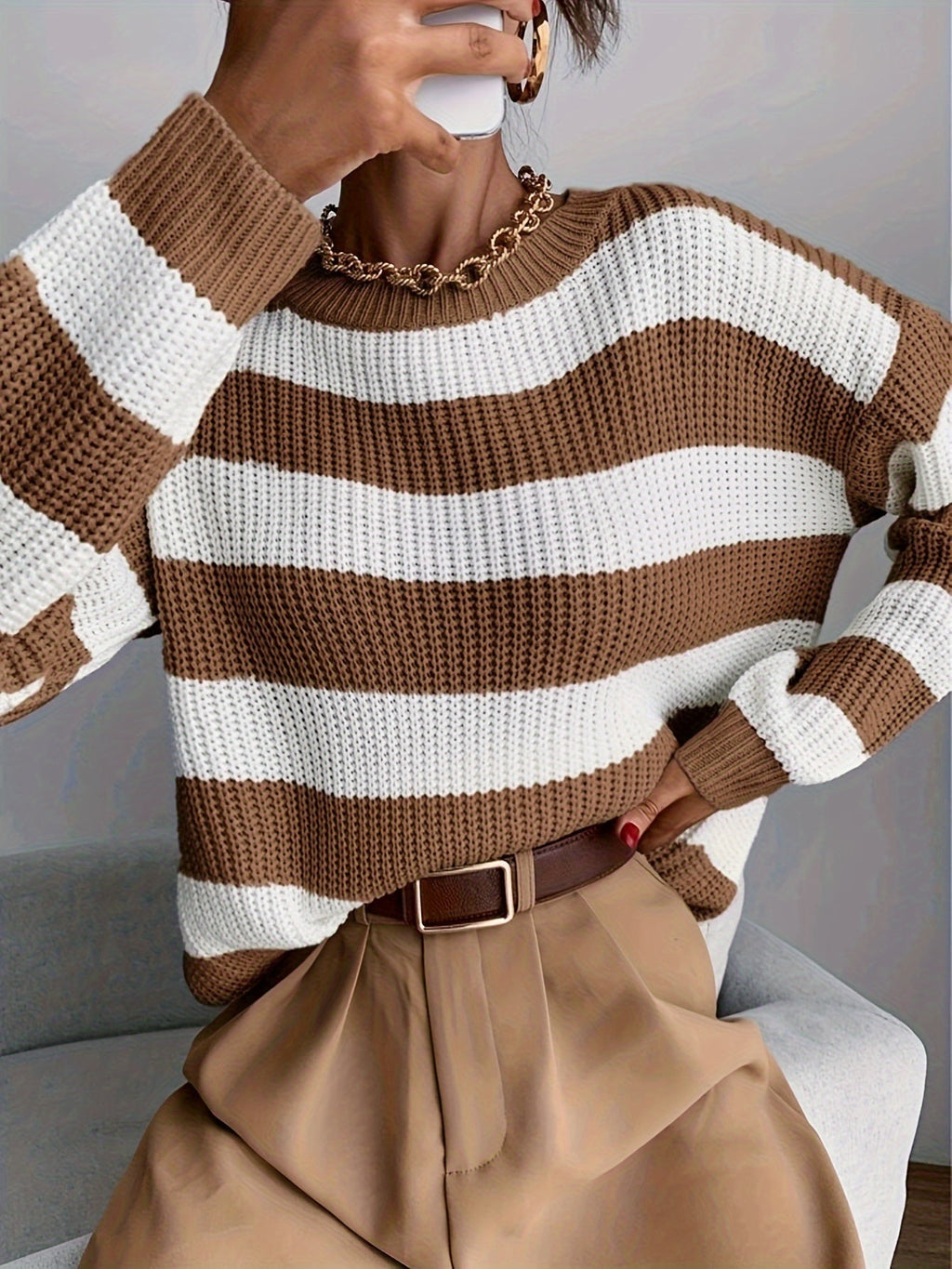 Relaxed Striped Sweater - Soft and Easy
