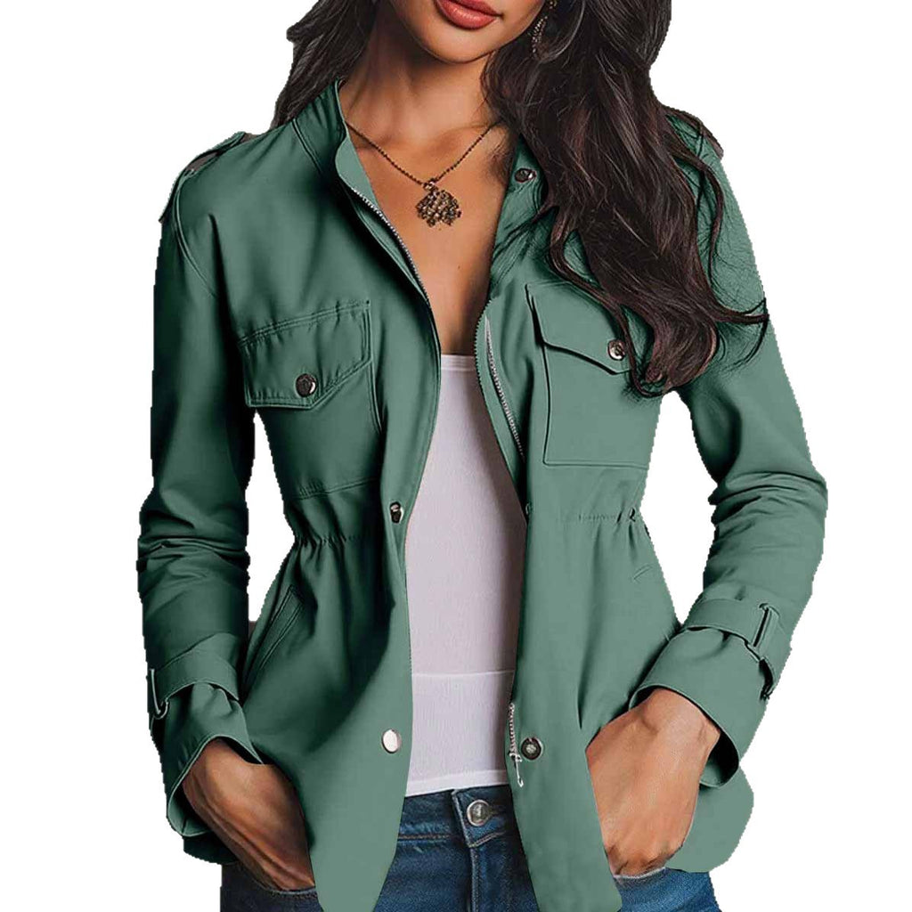 Women's Fitted Casual Jacket - Lightweight Everyday Windbreaker Layer
