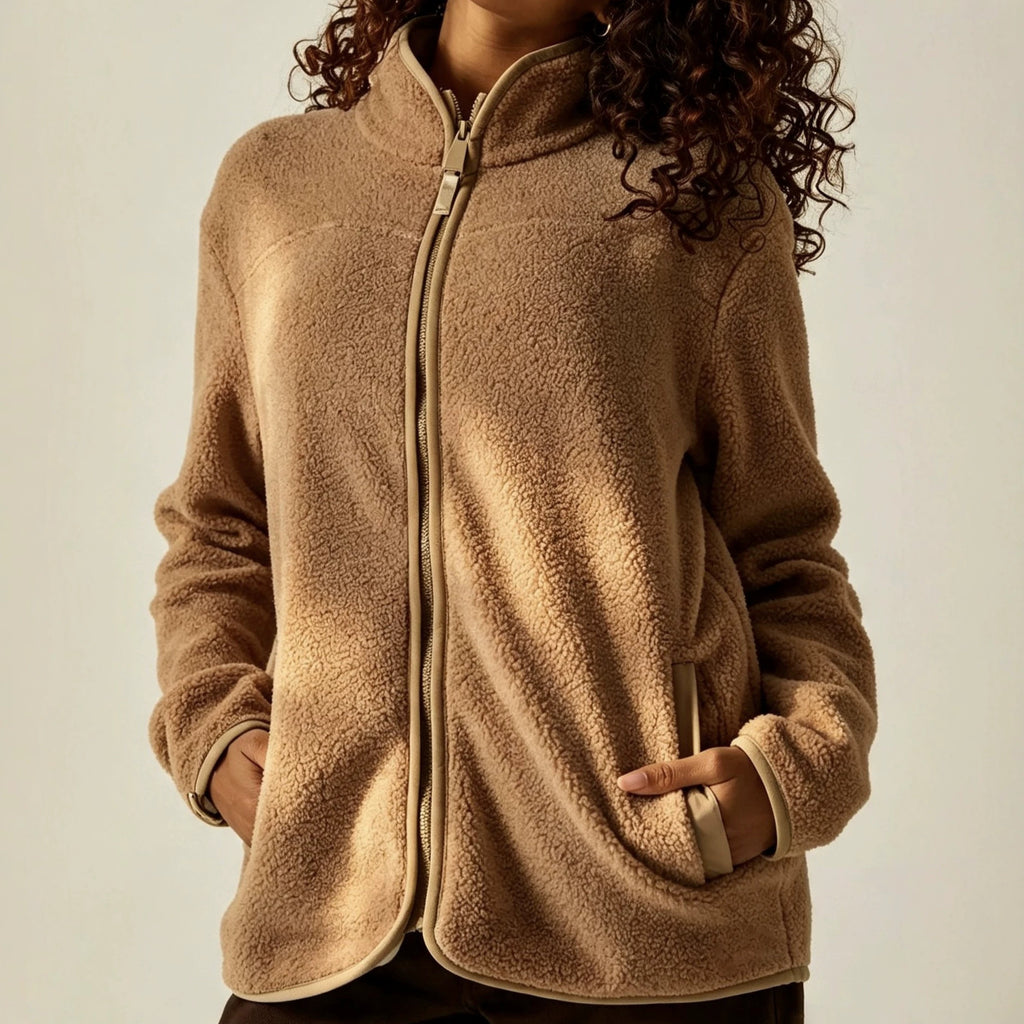 Women’s Fleece Cardigan Coat – Warm Soft Layer