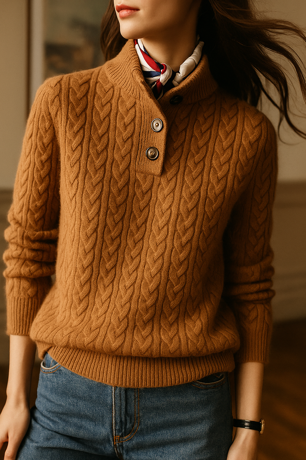 Cashmere Button Cardigan - Soft and Timeless