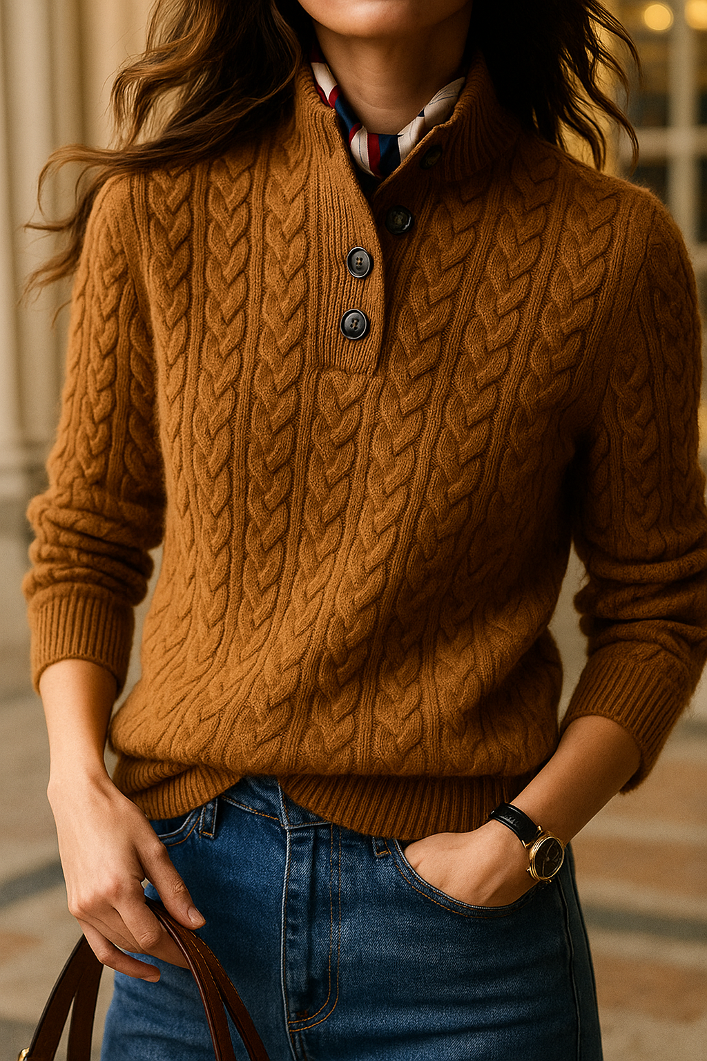 Cashmere Button Cardigan - Soft and Timeless
