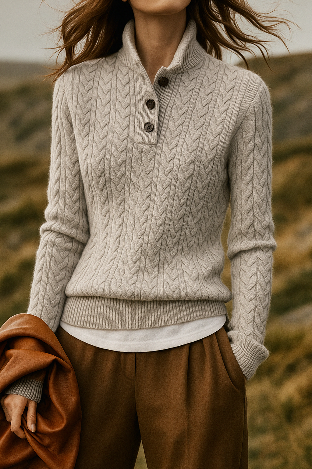 Cashmere Button Cardigan - Soft and Timeless