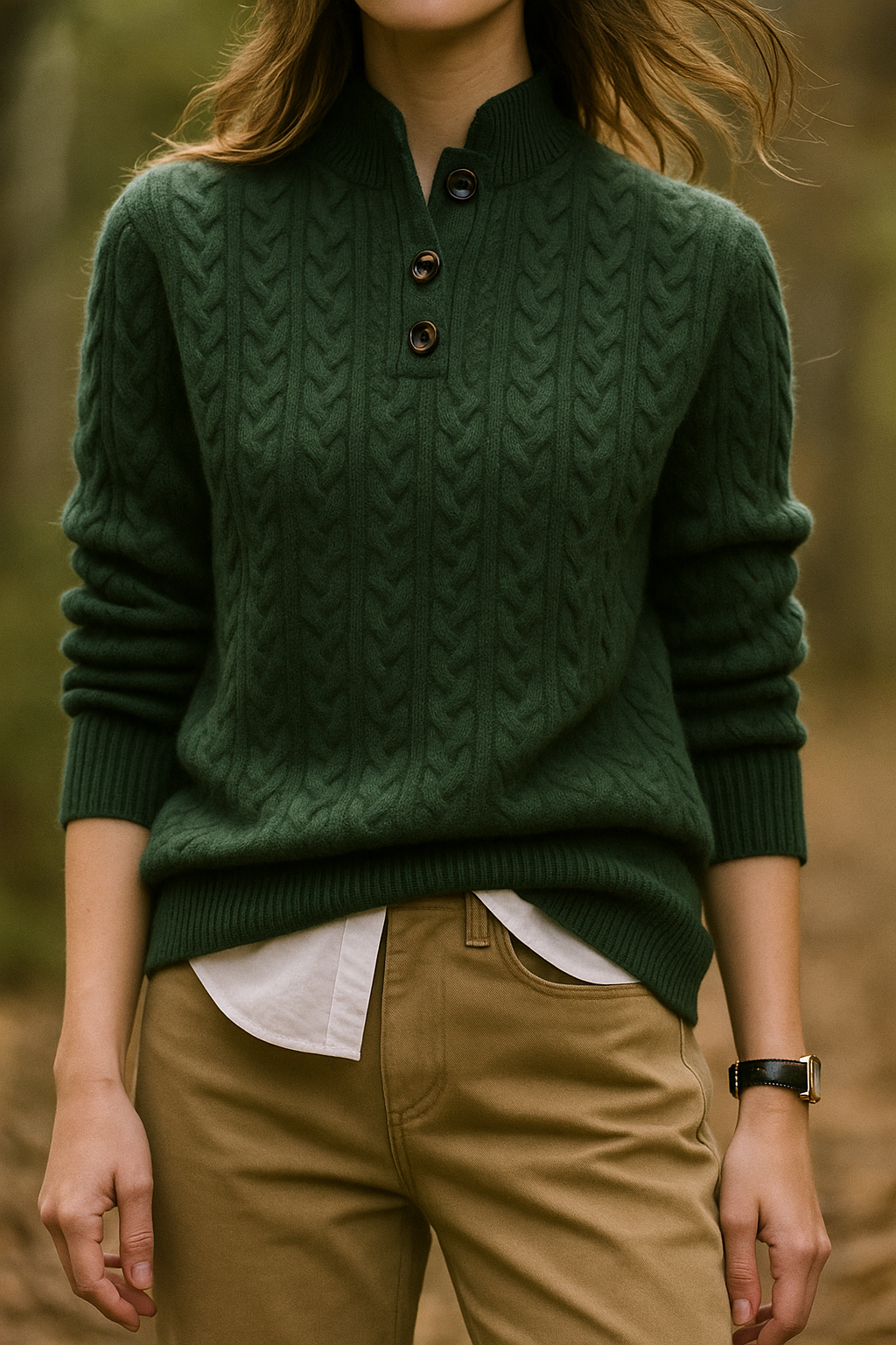 Cashmere Button Cardigan - Soft and Timeless