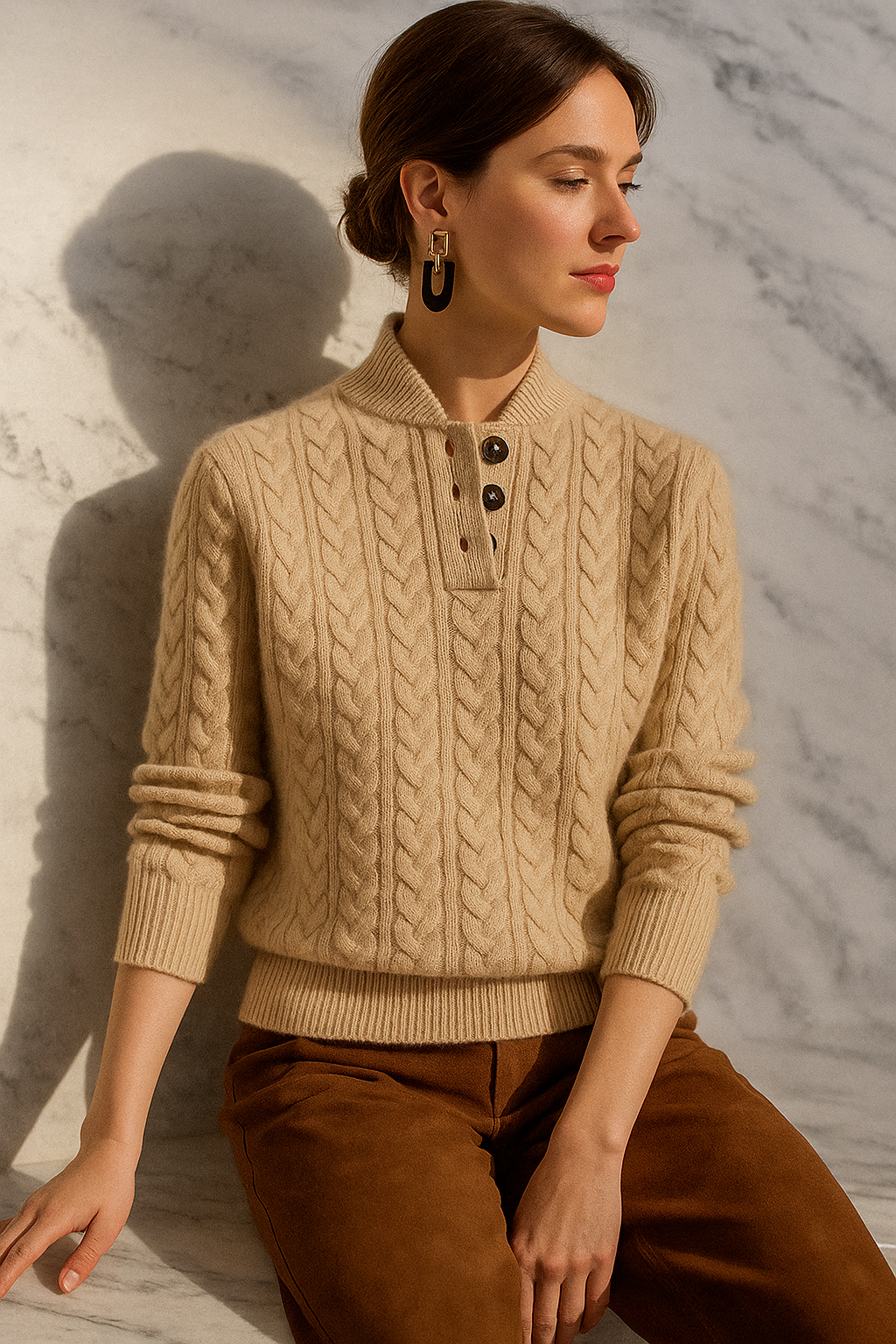 Cashmere Button Cardigan - Soft and Timeless