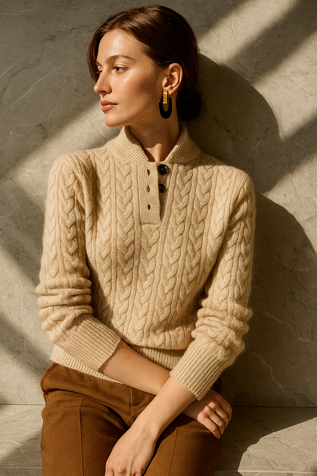 Cashmere Button Cardigan - Soft and Timeless