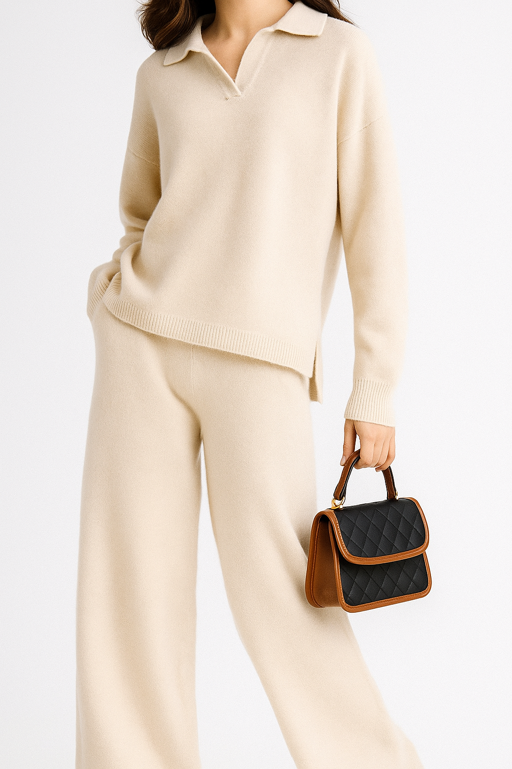 Women's Polo Knit Set