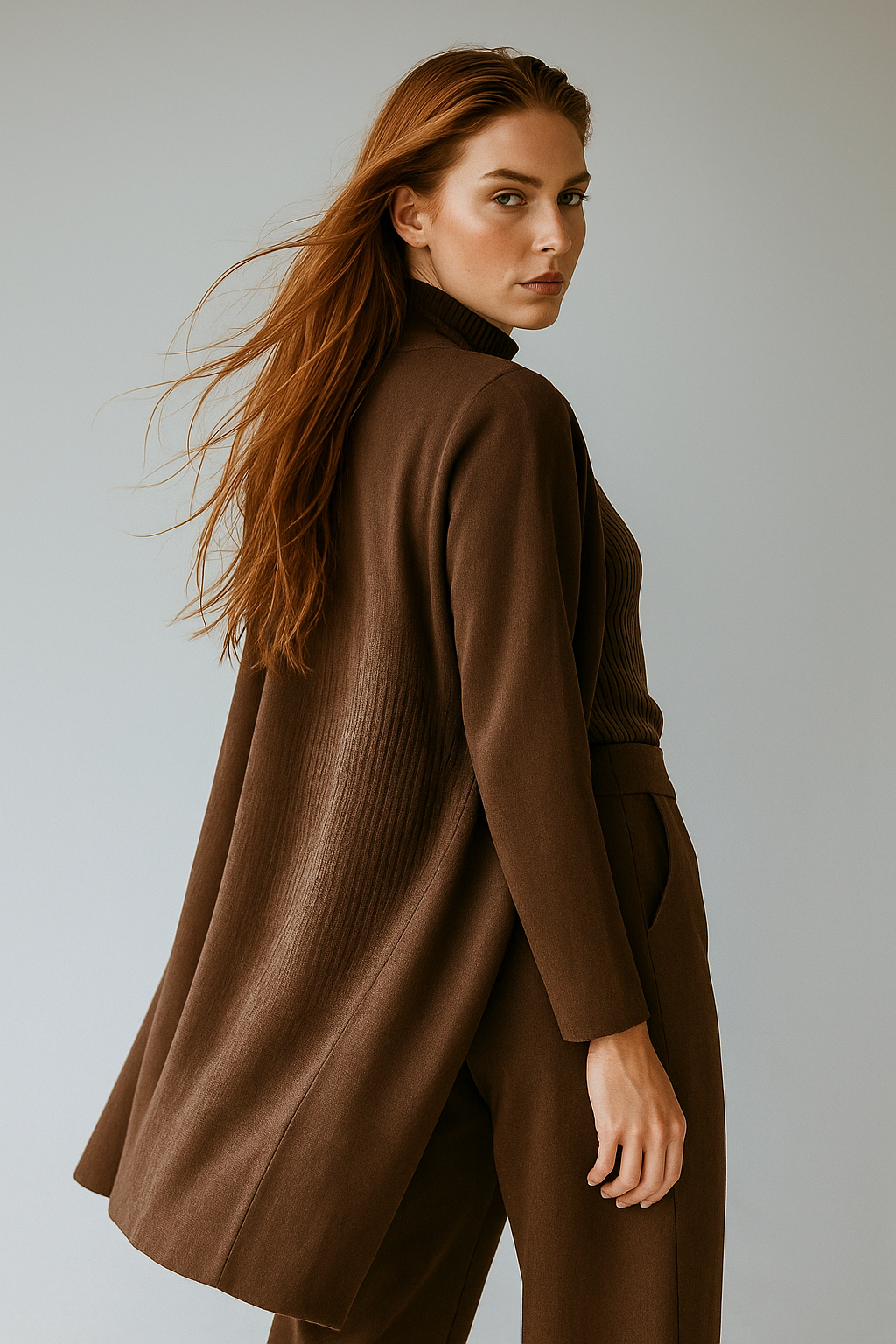 Women’s Elegant Knit 3-Piece Loungewear Set – Vest, Cardigan and Straight-Leg Pants