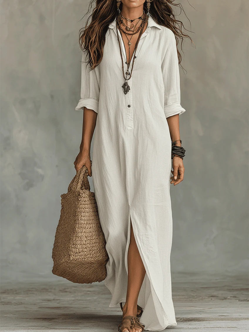 Women's Flattering Maxi Dress – Elegant Silhouette Occasion Dress