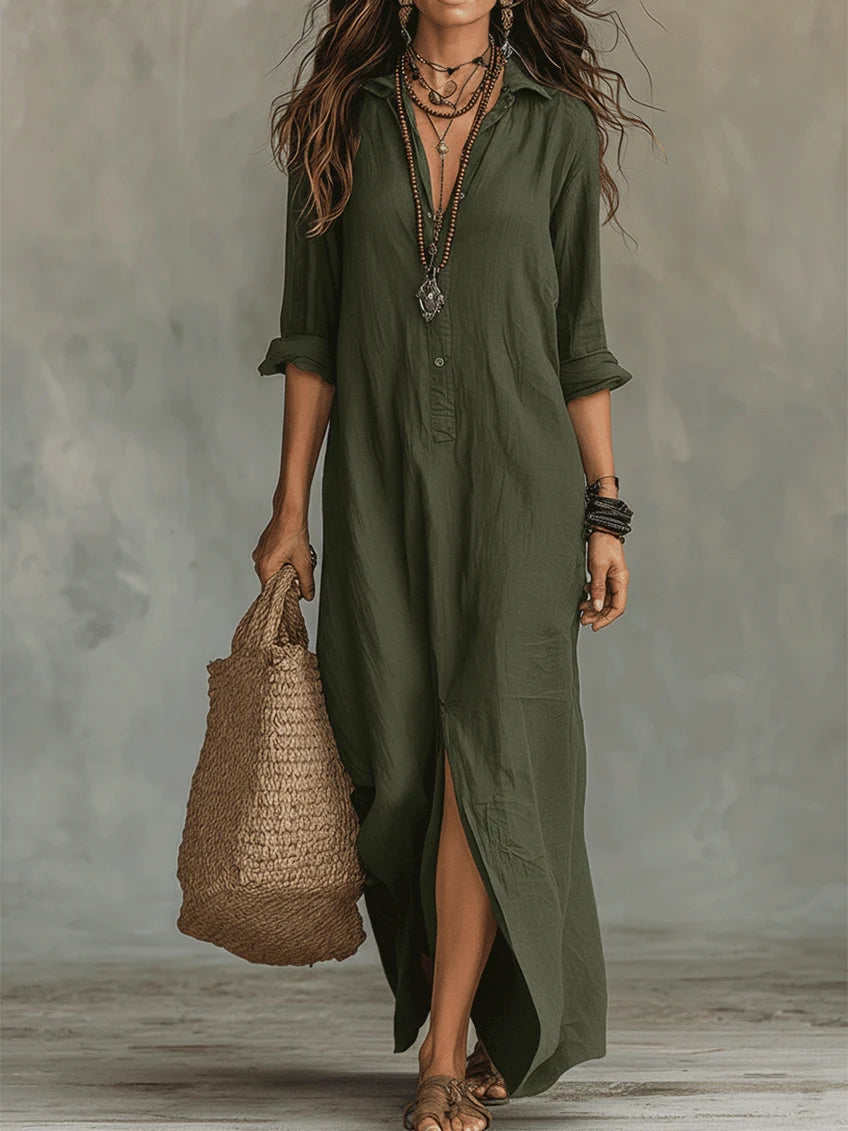 Women's Flattering Maxi Dress – Elegant Silhouette Occasion Dress