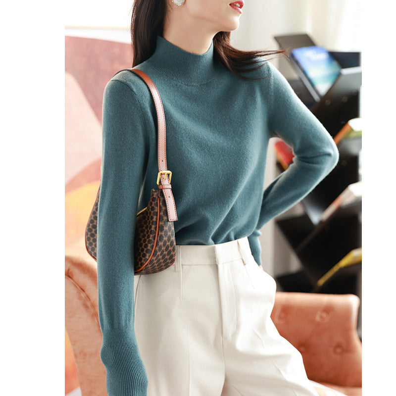 Mock-Neck Base Sweater - Soft and Essential