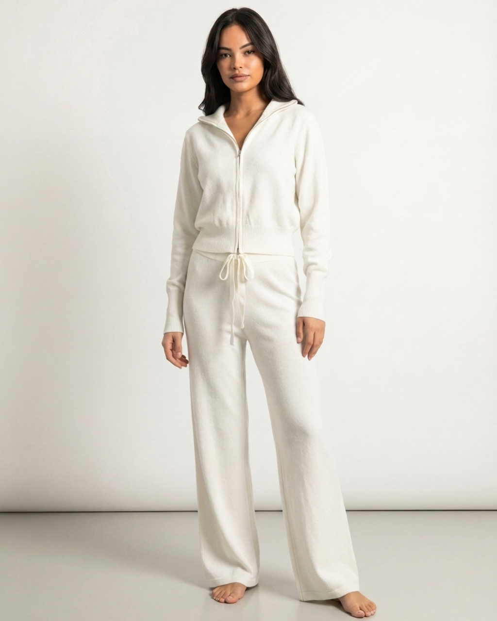 Women’s Elegant Luxury Lounge Set – Long Sleeve Top and Comfortable Pants