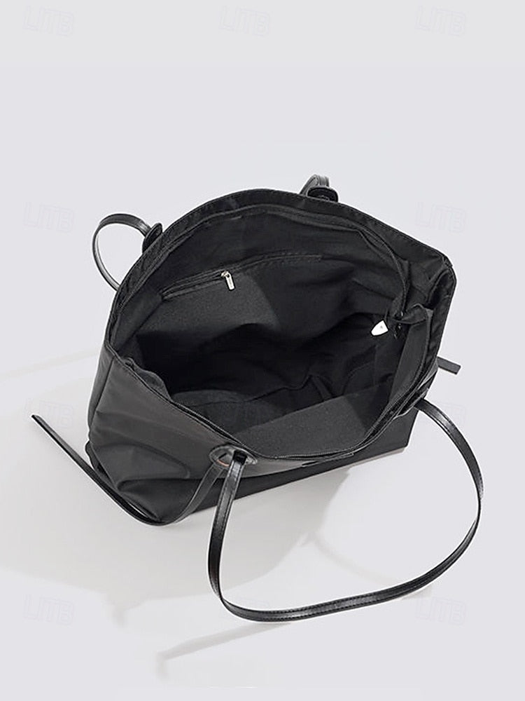 Oxford Patchwork Shoulder Bag - Roomy and Casual