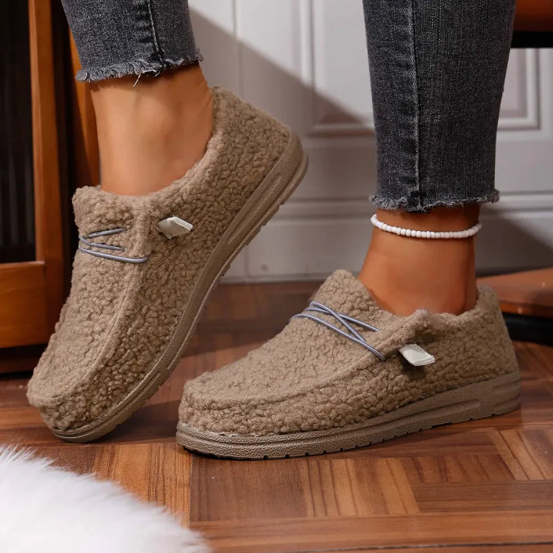 Warm Teddy Slippers - Soft Cozy Plush Indoor Comfort Style