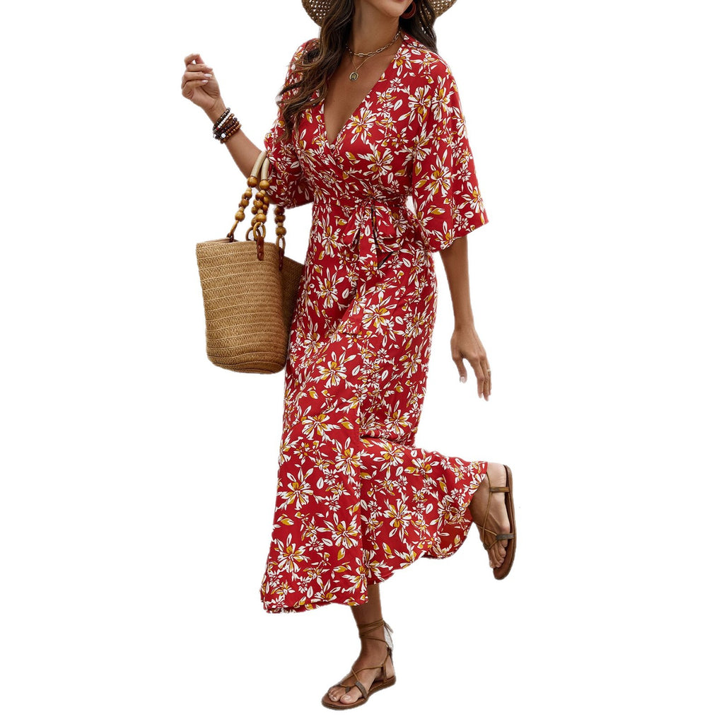 Women's Half-Sleeve Sheath Dress – Clean Elegant Occasion Style