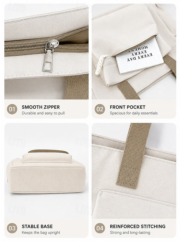 Multi-Pocket Shoulder Bag - Lightweight and Roomy