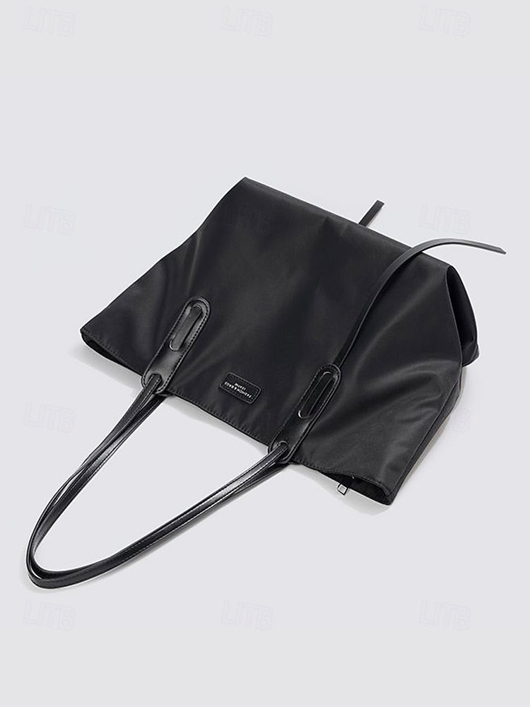 Oxford Patchwork Shoulder Bag - Roomy and Casual