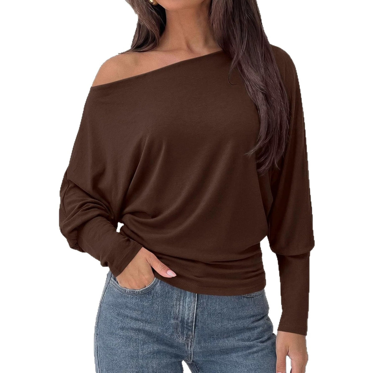 Batwing-Sleeve Base Layer Top - Versatile and Soft