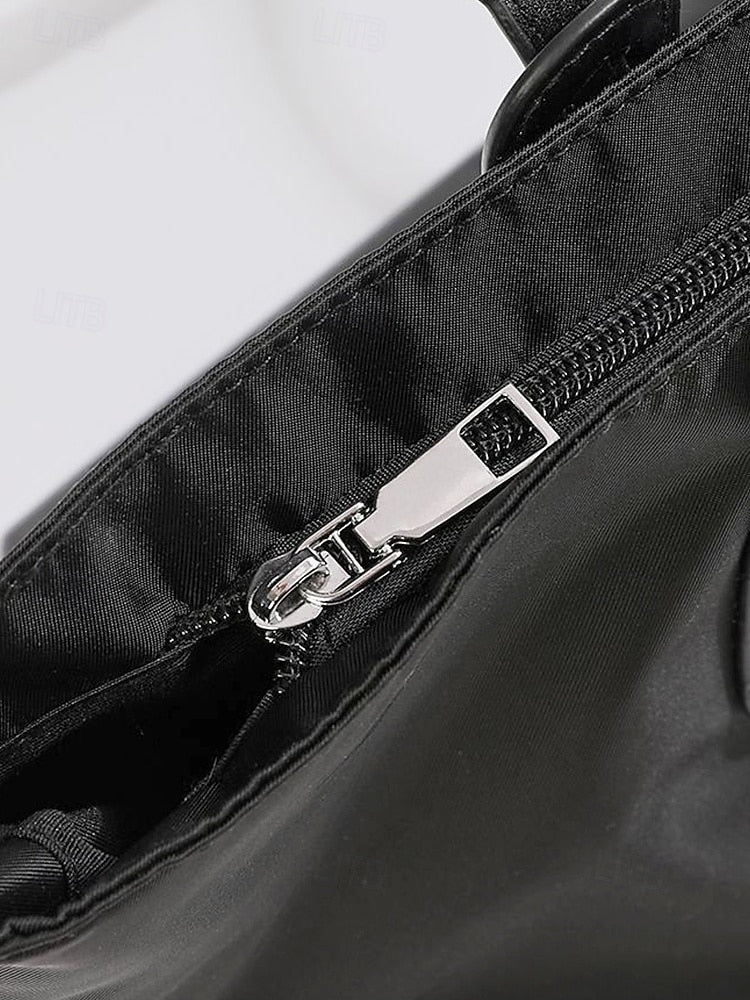 Oxford Patchwork Shoulder Bag - Roomy and Casual