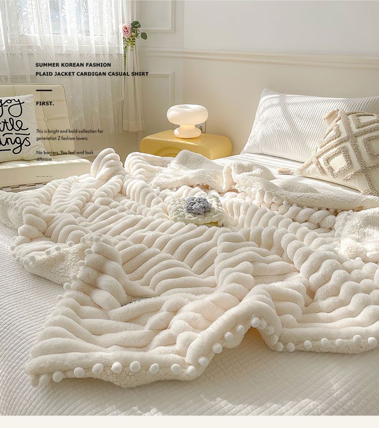 Luxury Dehaired Angora Blanket – Ultra-Soft Nap & Sofa Cover