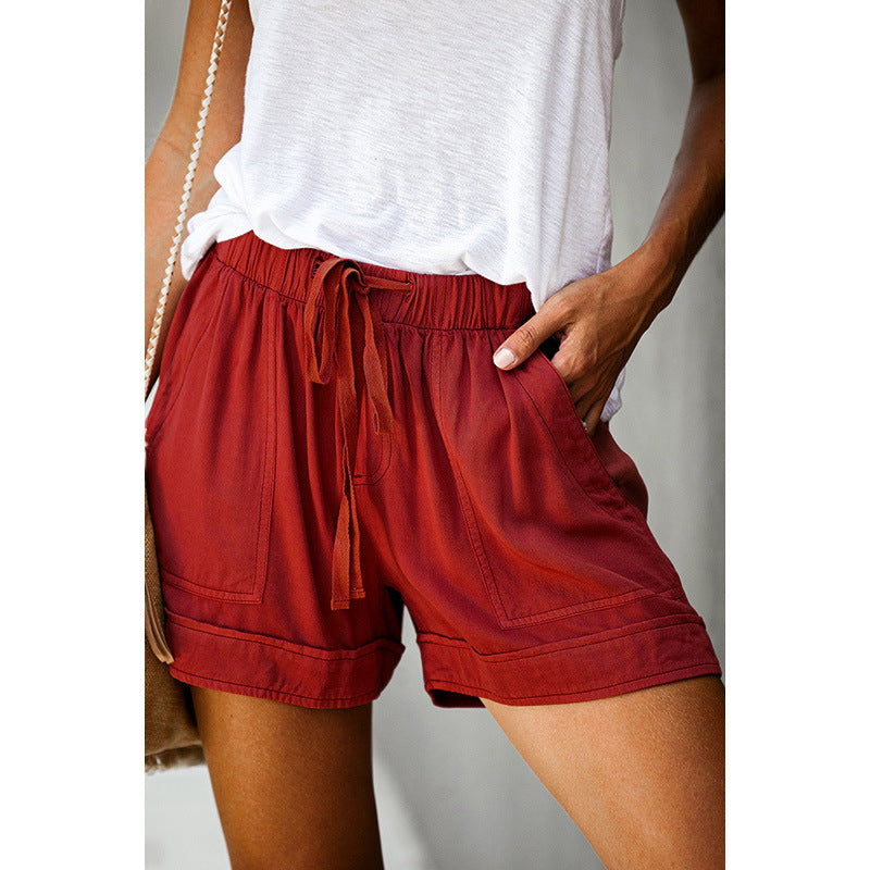 Women's Wide-Leg High-Waisted Shorts – Relaxed Summer Style