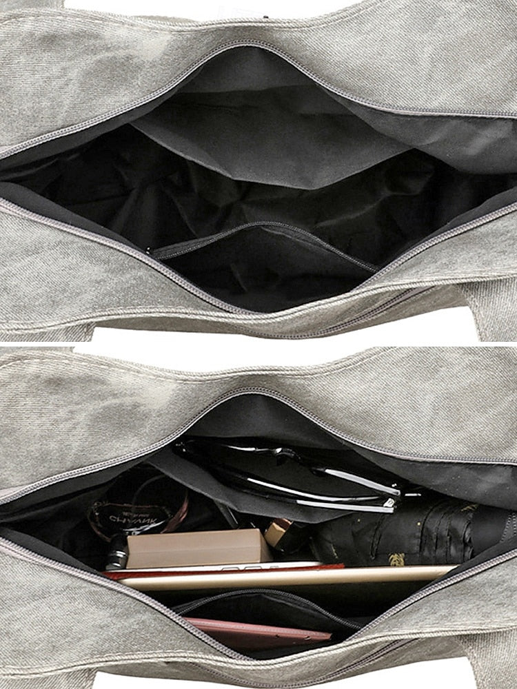 Vintage PU Hobo Shoulder Bag - Roomy and Lightweight