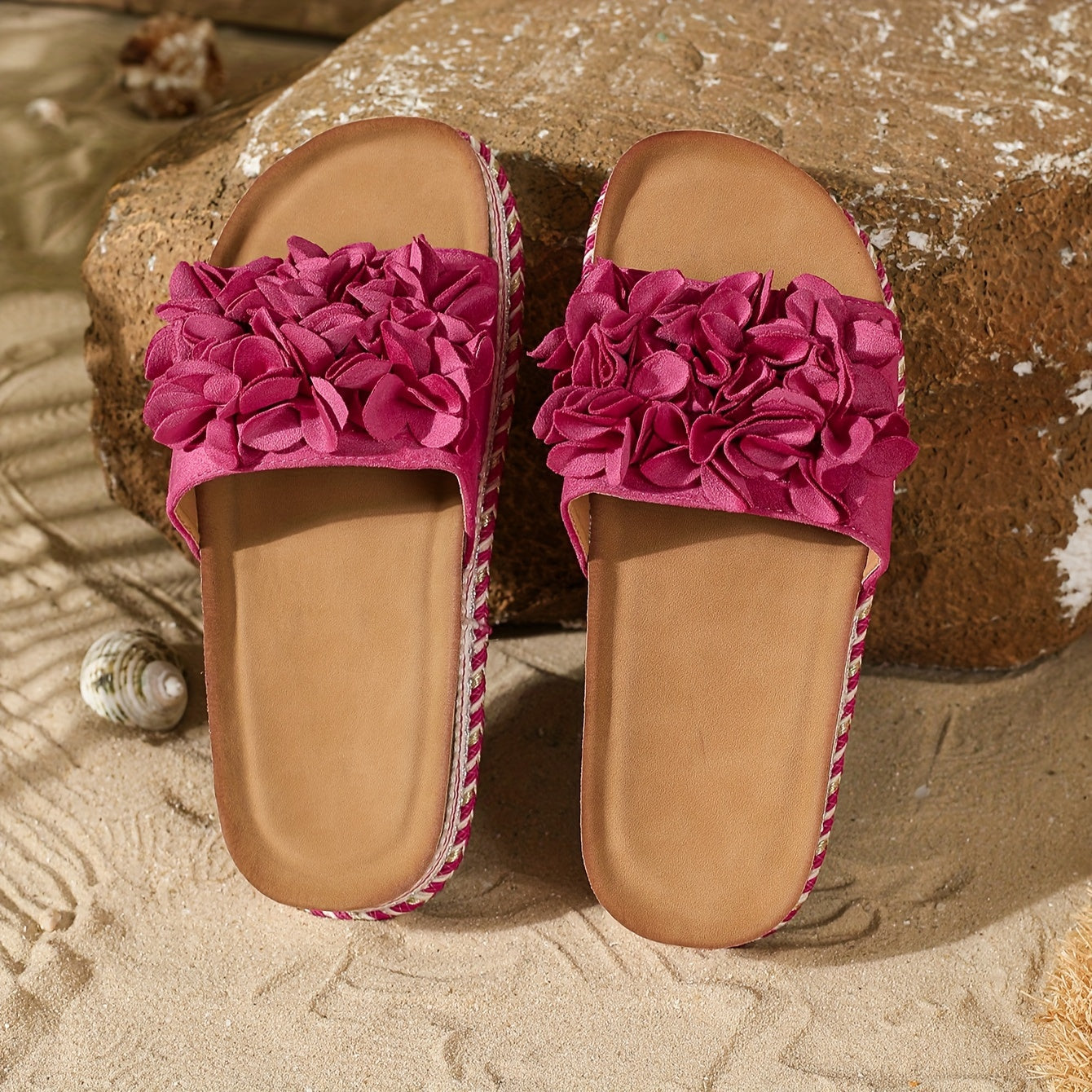 Women's Braided Slide Sandals – Easy Summer Slip-On Comfort