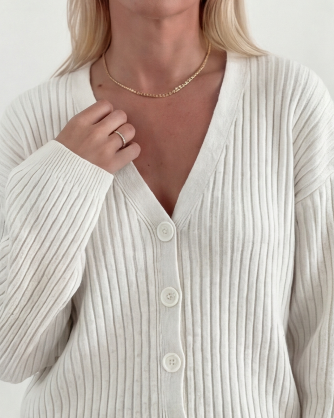 Women’s Elegant Knitted Loungewear Set – Wide Sleeves Relaxed Fit