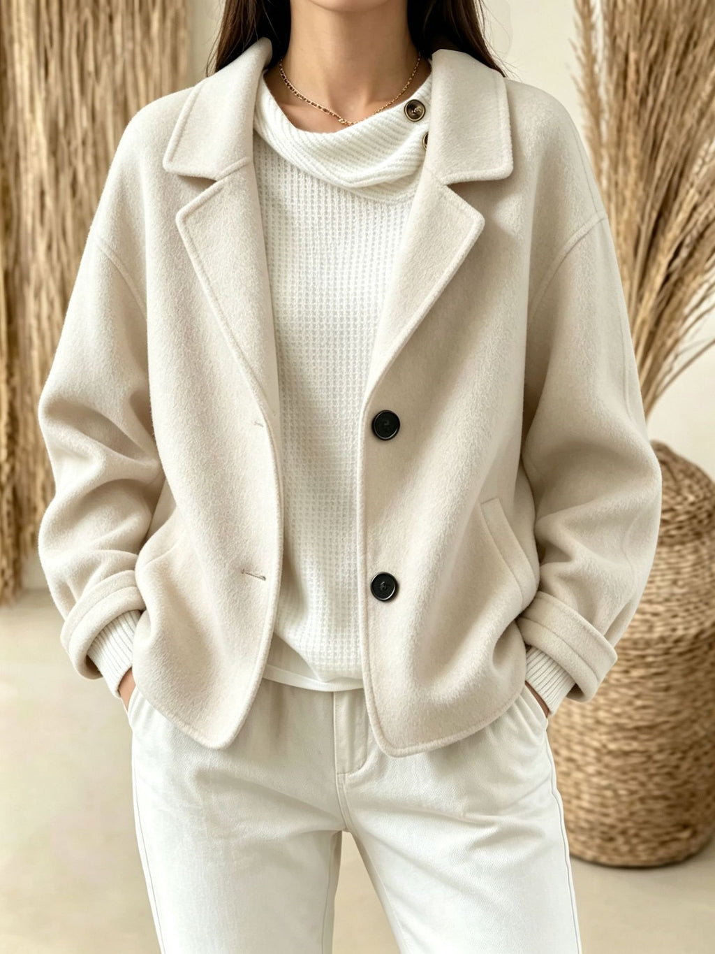 Two-Button Slim-Fit Suit - Minimalist and Chic
