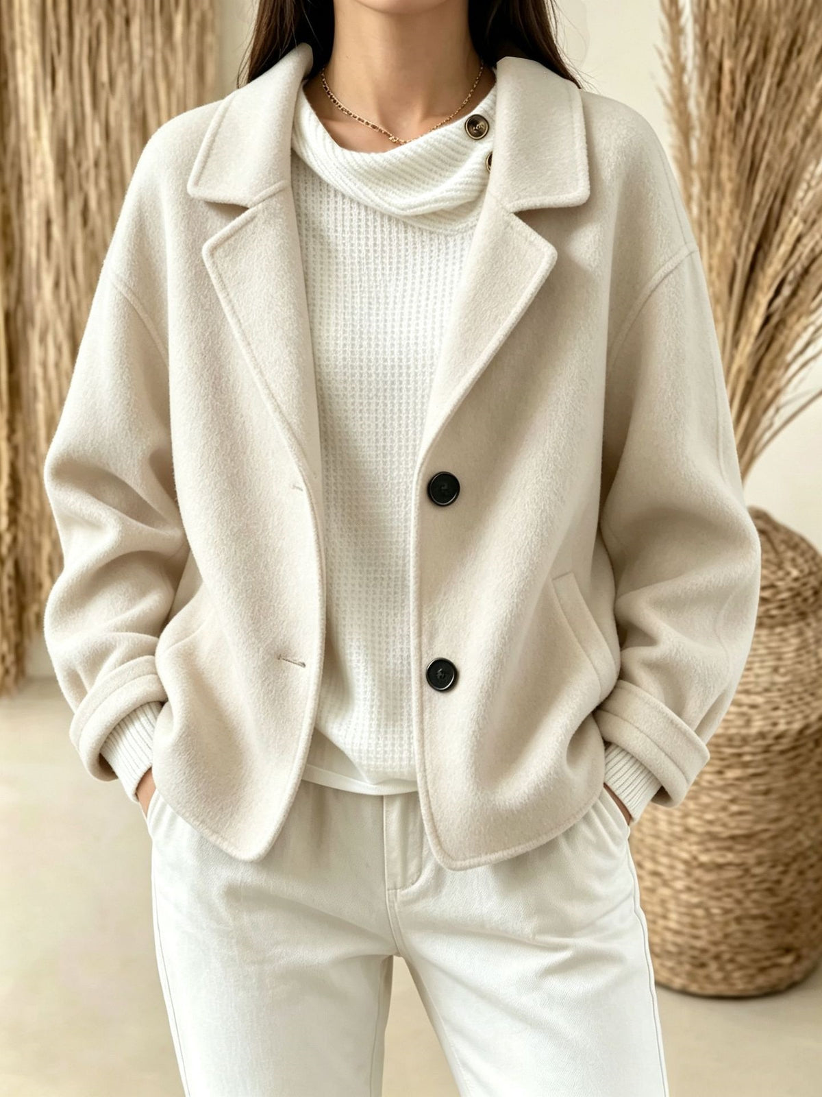 Two-Button Slim-Fit Suit - Minimalist and Chic