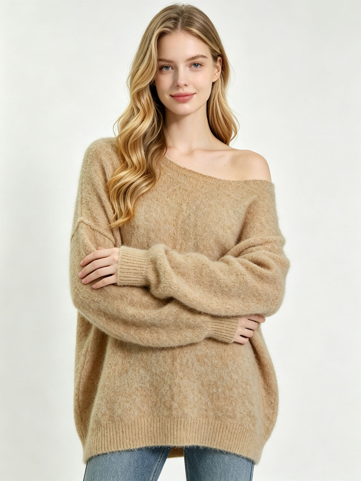 Cozy Loose Round-Neck Sweater - Soft and Easy
