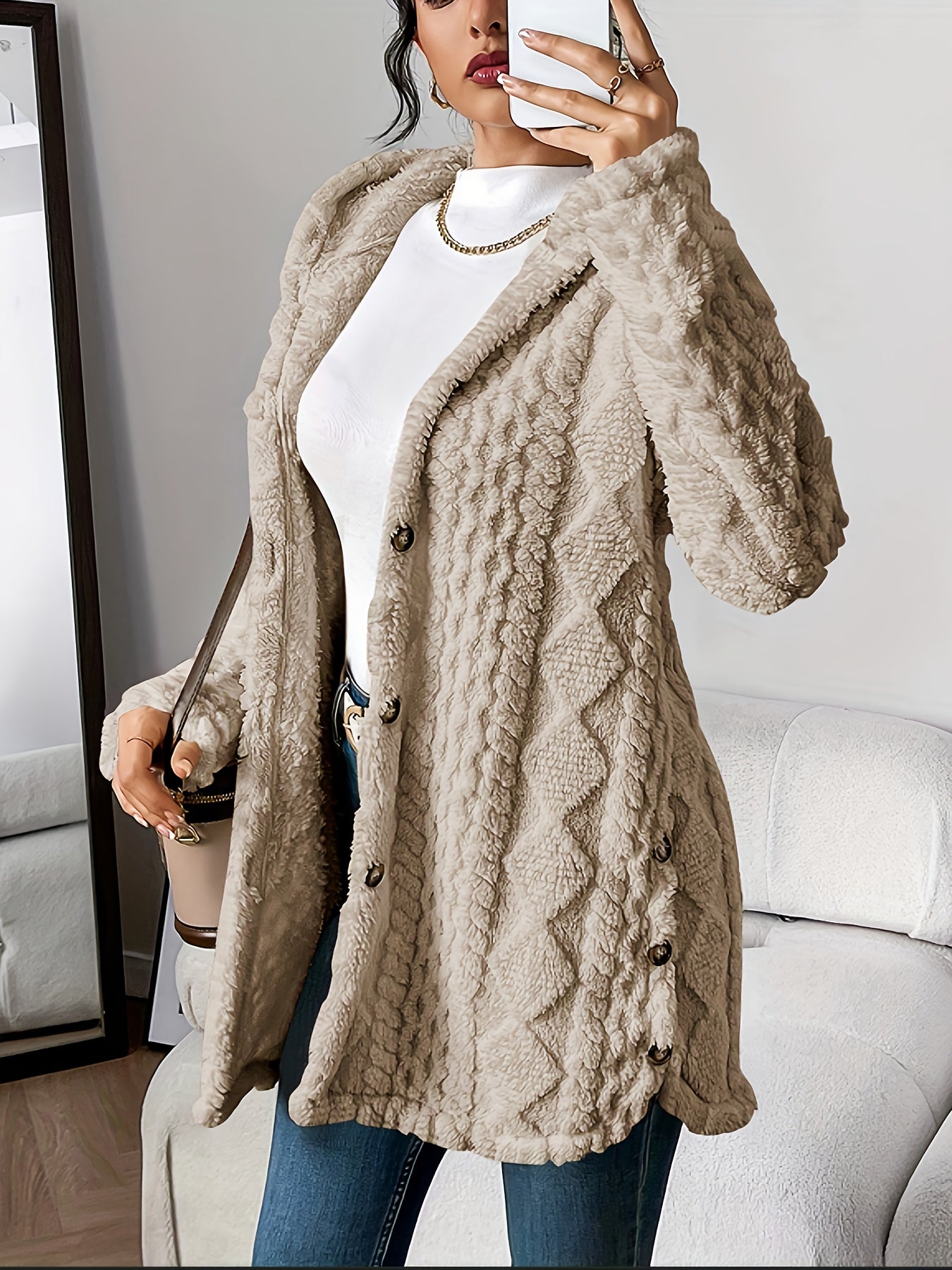Women’s Hooded Cardigan – Cozy Casual Everyday Layering Style