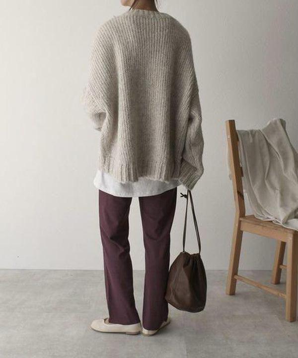 Oversized Knit Sweater - Cozy and Soft