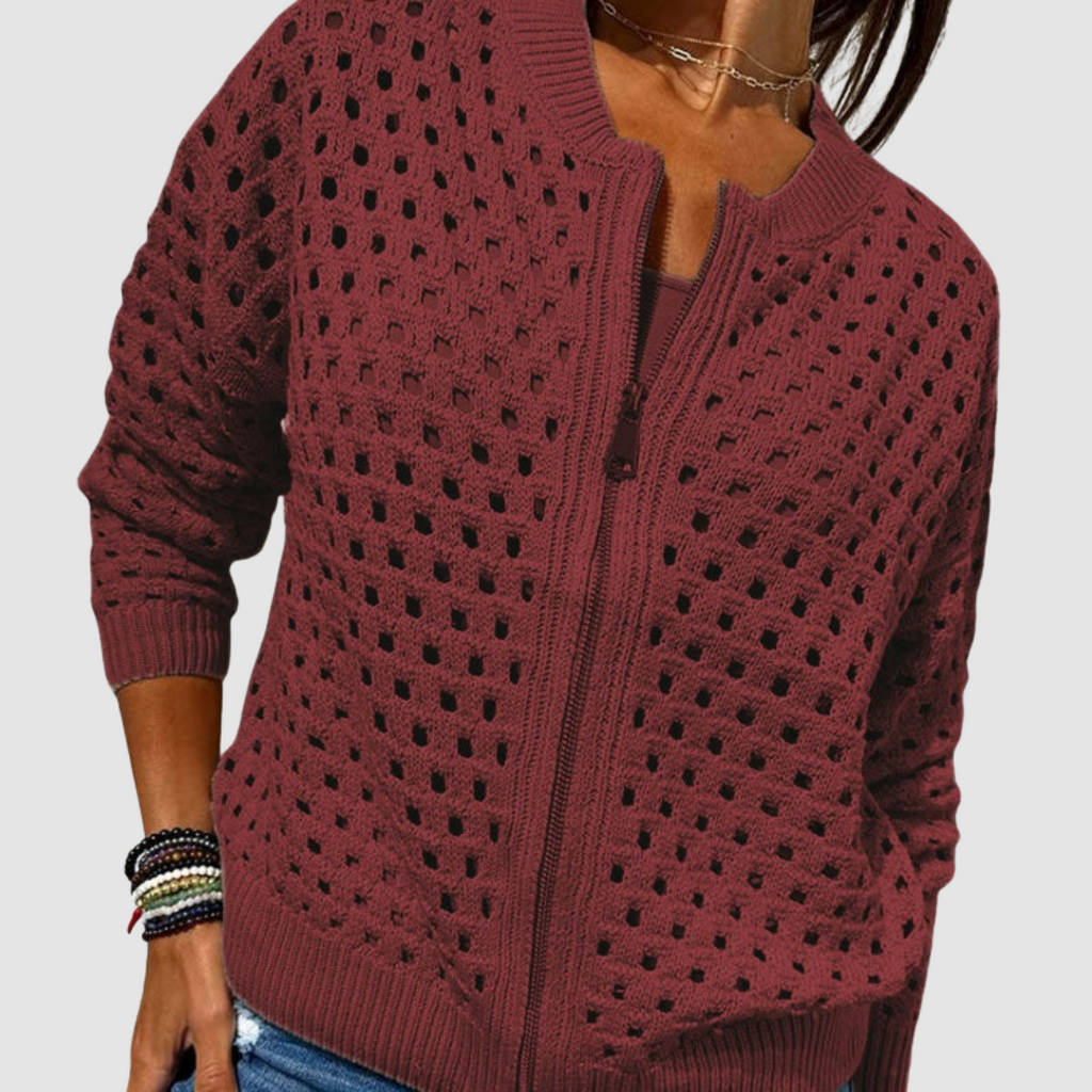 Women's Premium Knit Cardigan - Soft Textured Everyday Layer