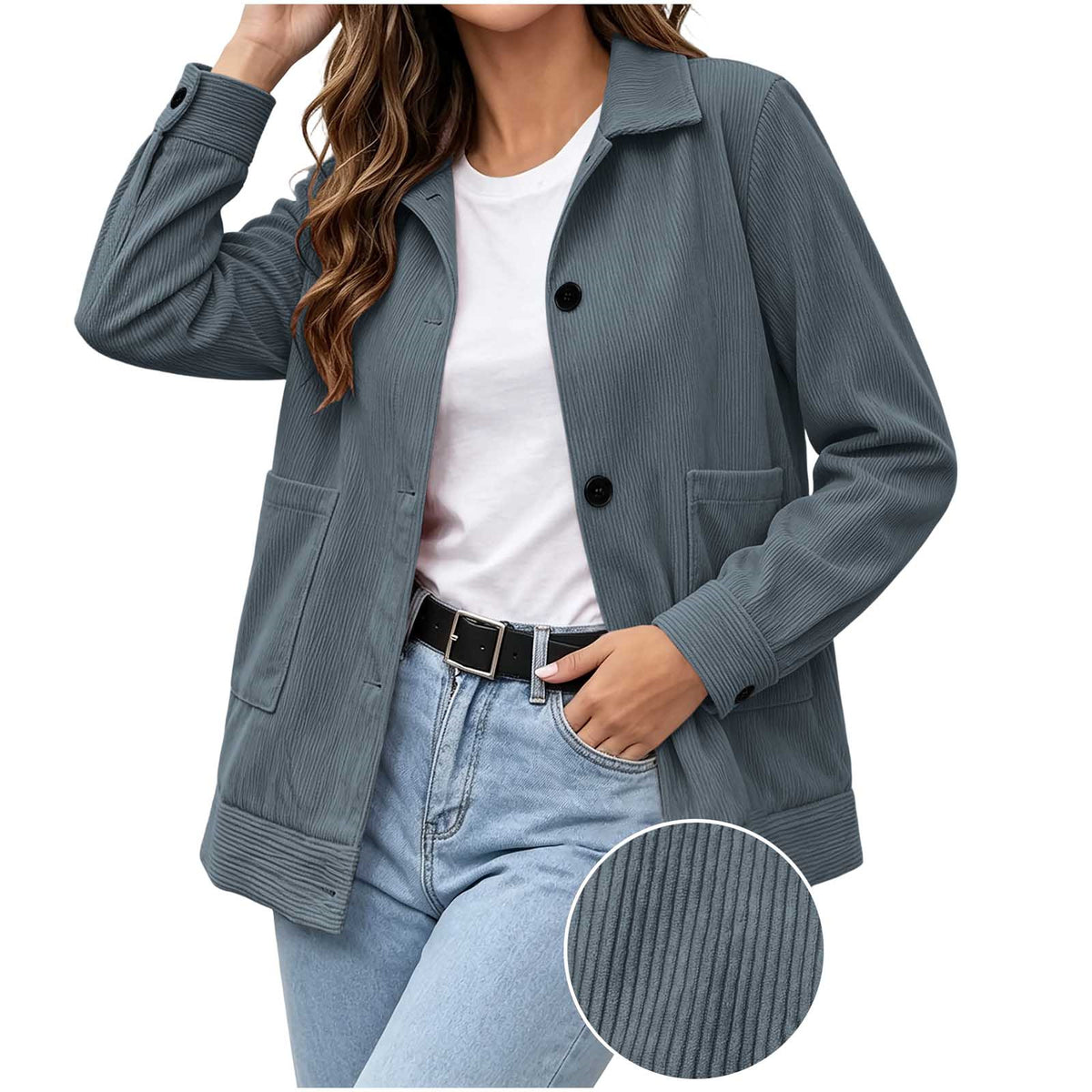 Casual Lapel Jacket - Clean and Easy
