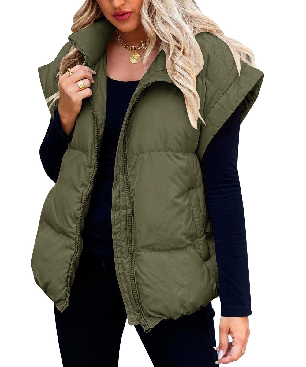 Oversized Puffer Vest - Warm and Easy
