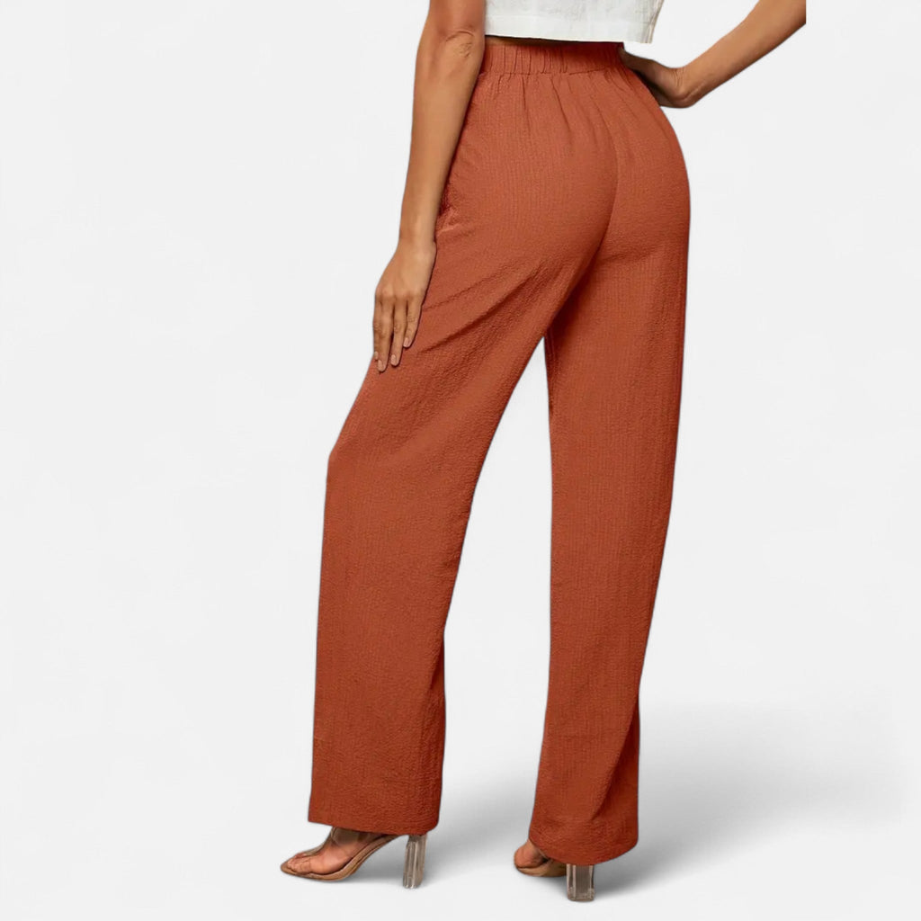 Women's Straight Leg Trousers – High Waist Timeless Tailored Pants