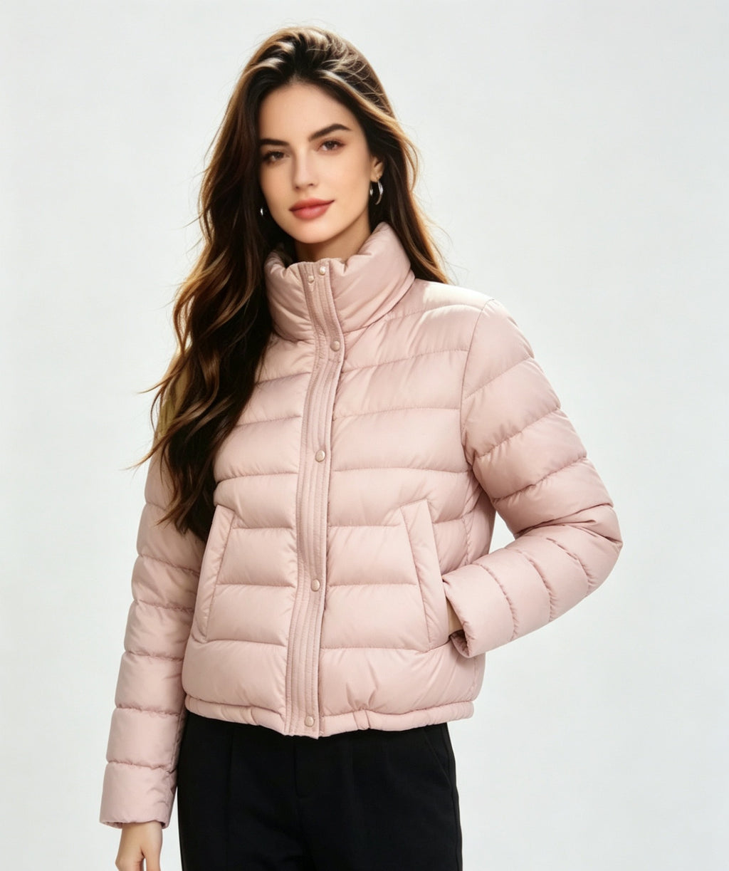 Korean-Style Padded Coat - Warm and Lightweight