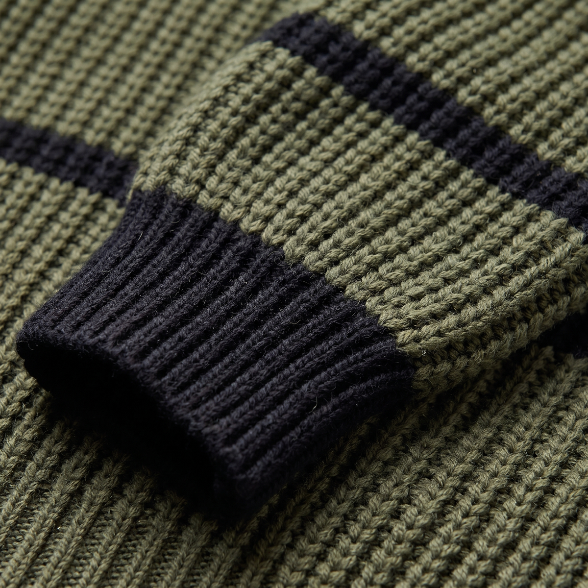 Women’s Striped Stand-Collar Sweater - Soft and Modern