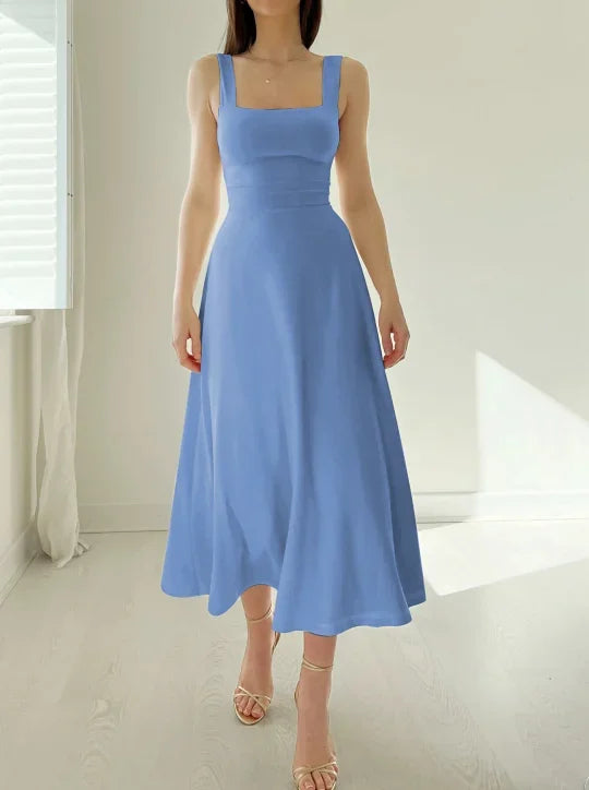 Women's Reversible Midi Dress – Organic Bamboo Pocket Summer Dress