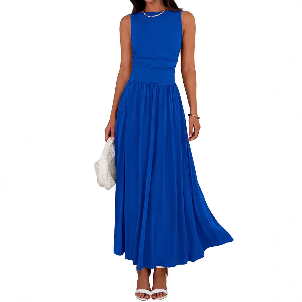 Women's Pocket Maxi Dress - Relaxed Long Skirt Day Style