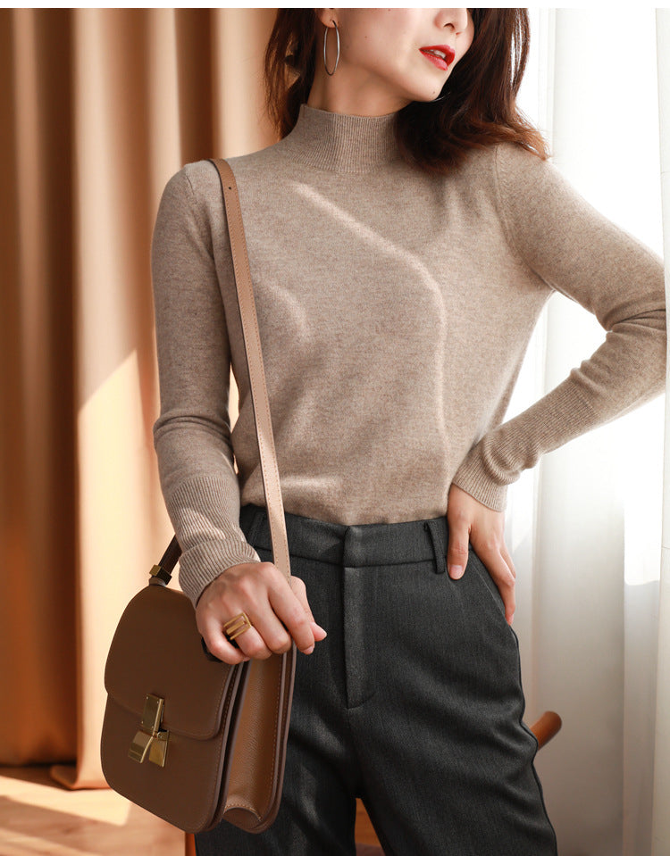 Mock-Neck Base Sweater - Soft and Essential