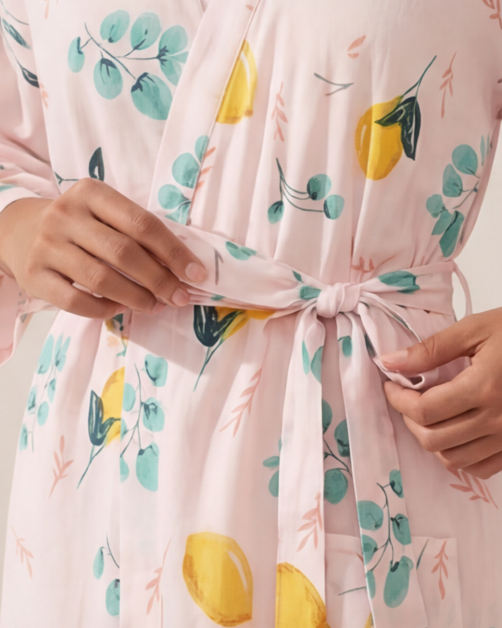 Women’s Colorful Cotton Kimono Robe – Loose Home Bathrobe