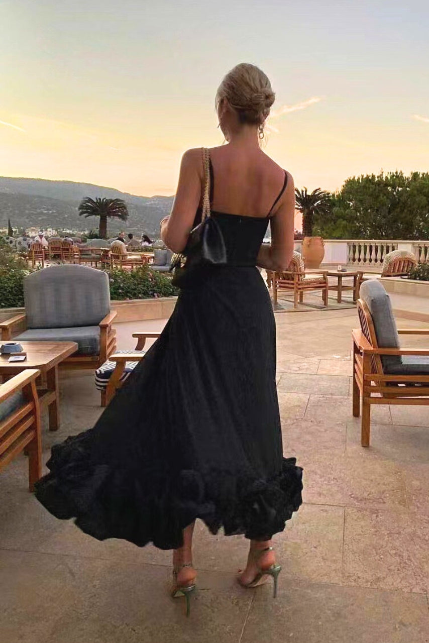 Women's Elegant Maxi Dress – Flowy Occasion Dress