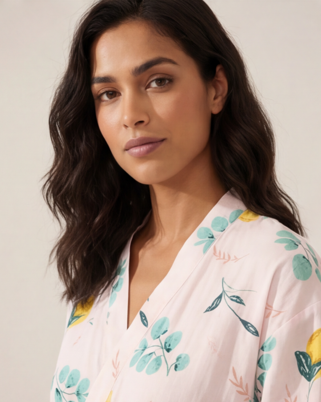 Women’s Colorful Cotton Kimono Robe – Loose Home Bathrobe