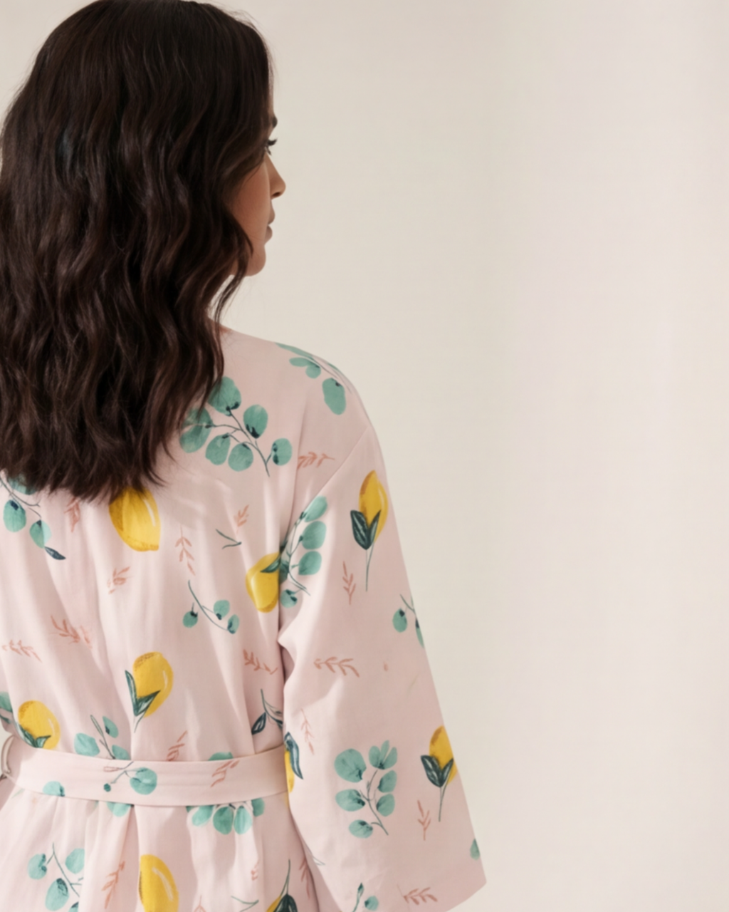 Women’s Colorful Cotton Kimono Robe – Loose Home Bathrobe