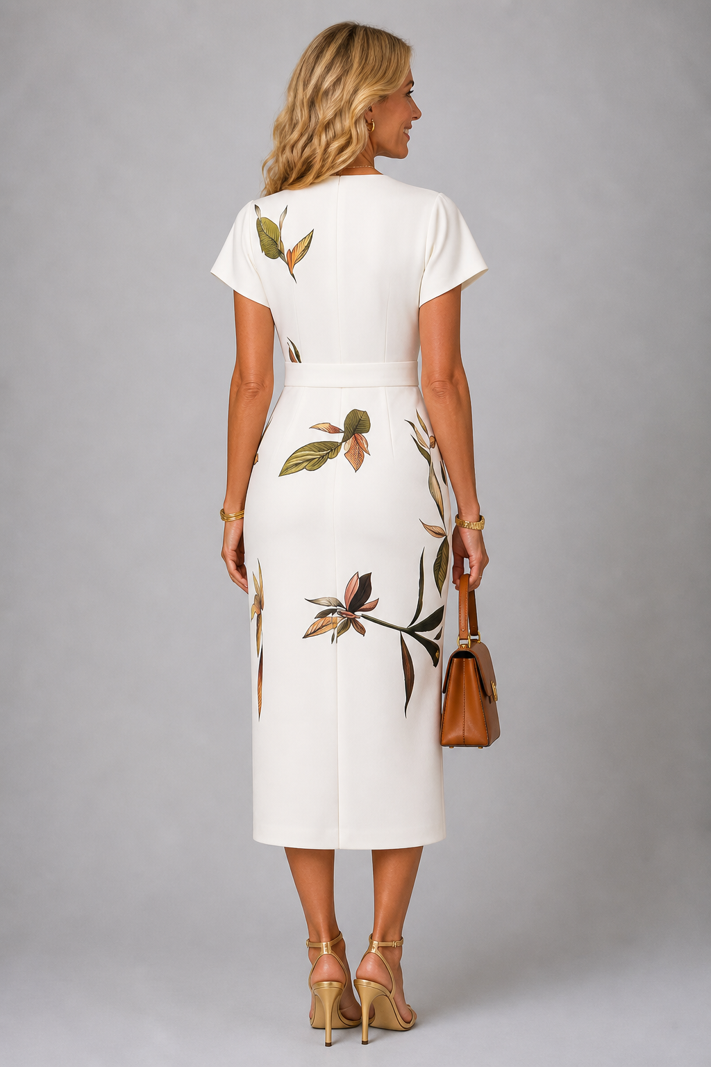 Women's White Midi Dress – Clean Elegant Summer Look